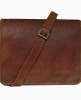 Genuine Leather Crossbody Full Flap Messenger Magnetic Snap Men Shoulder Bag